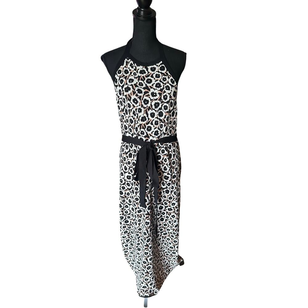 DVF x Target Poppy Sweaterknit Halter Midi Dress Retro Chic Tie Neck Size L